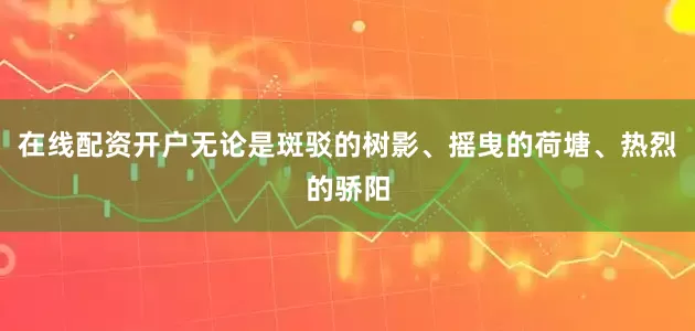 在线配资开户无论是斑驳的树影、摇曳的荷塘、热烈的骄阳